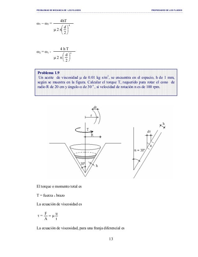 problemas resueltos de viscosidad de fluidos
